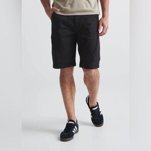 DUER Black Performance Cargo Shorts - Size 34